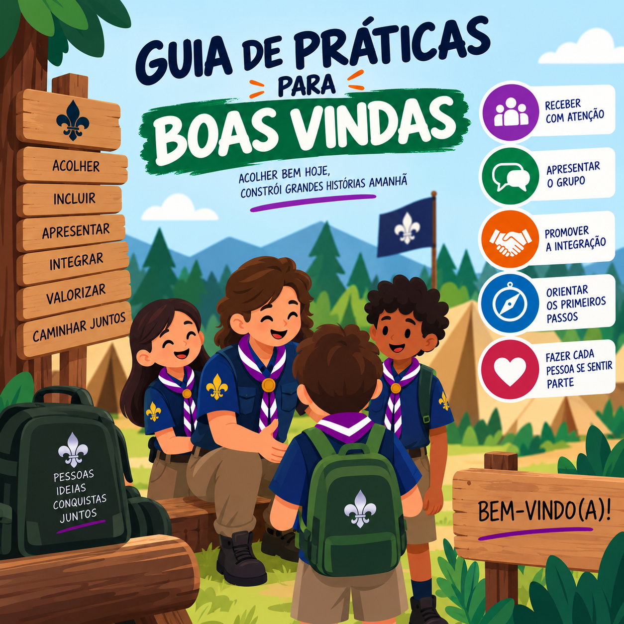 Guia de práticas para boas vindas